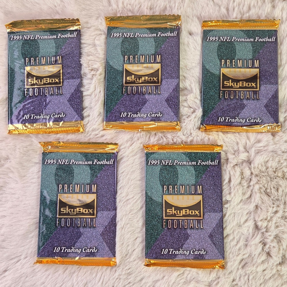 1995 SkyBox Premium NFL Football Sealed Pack 10 Trading Cards Vintage Hobby